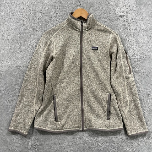Patagonia Jacket Womens XS Better Sweater Gray Full‎ Zip Pockets Fleece Outdoors